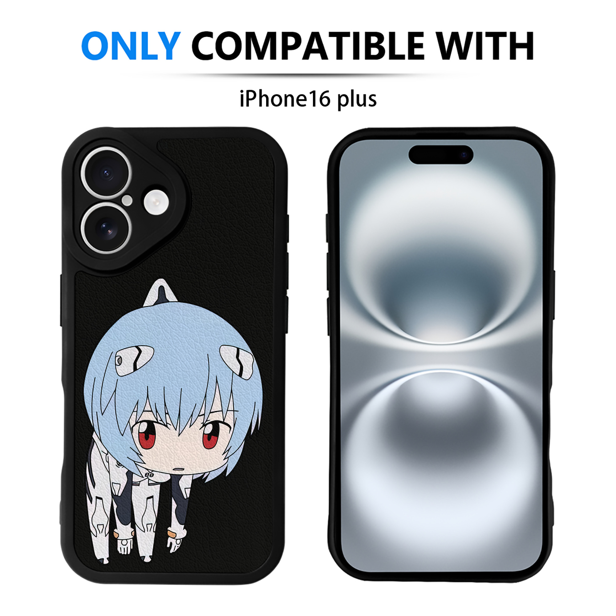 （画像用） EVA 新世紀エヴァンゲリオン 【iPhone 16シリーズ対応】シリコンスマホケース（レザー調） 材質：シリコン